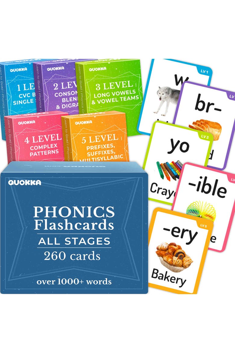 Kids Flash Cards Sight Words and Learning, Main, color, Phonics