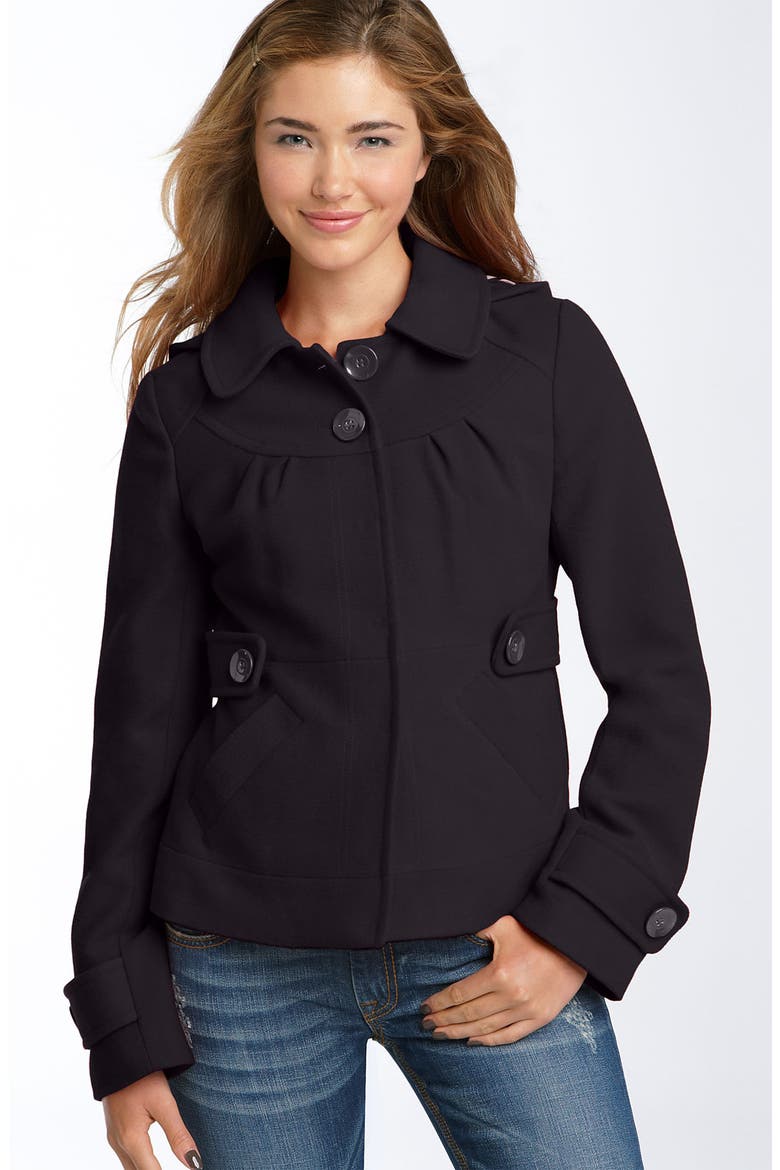 'Marley' Hooded Coat, Main, color, NAVY