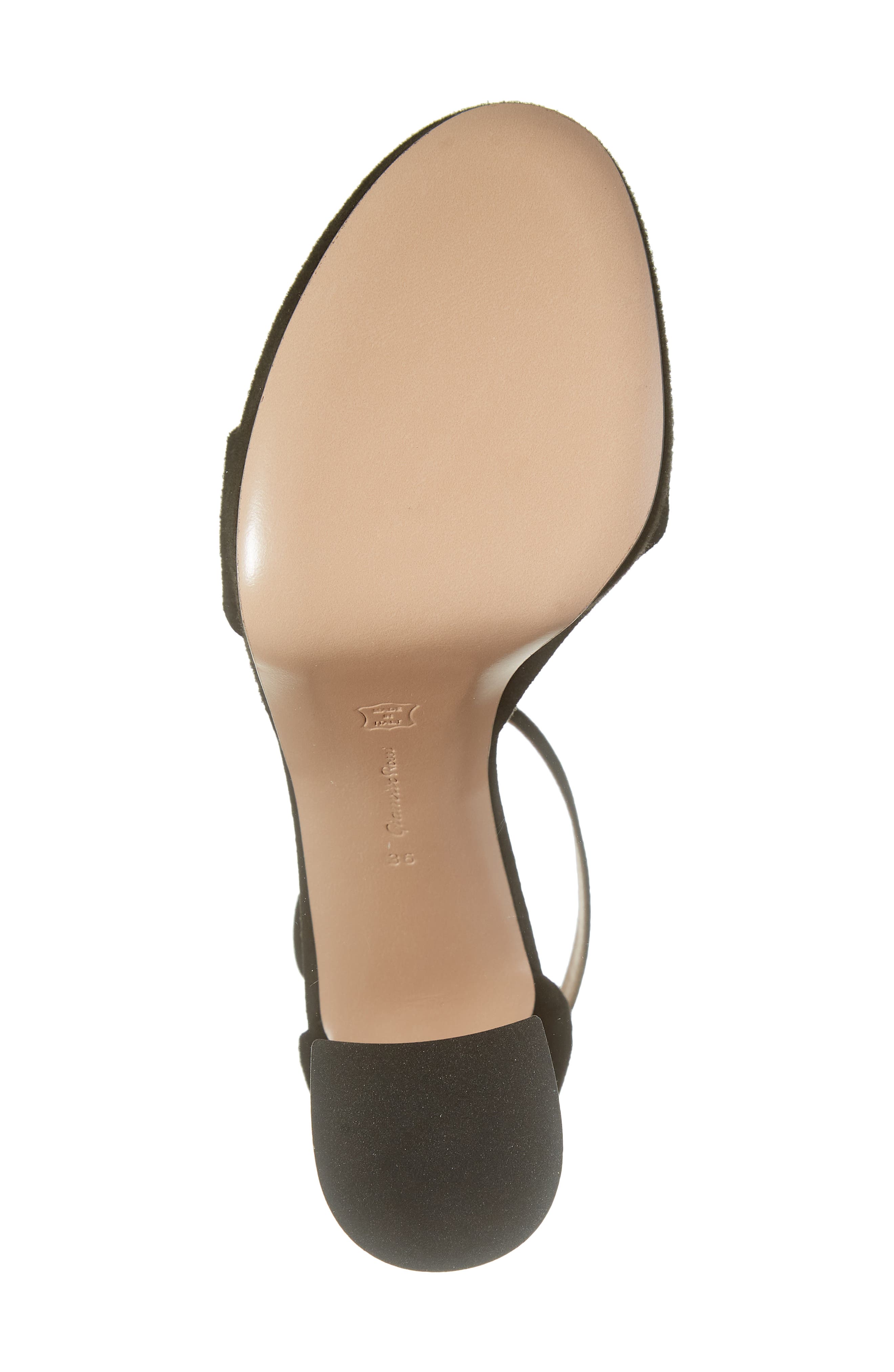 Gianvito Rossi Ankle Strap Suede Platform Sandal, Alternate, color, 