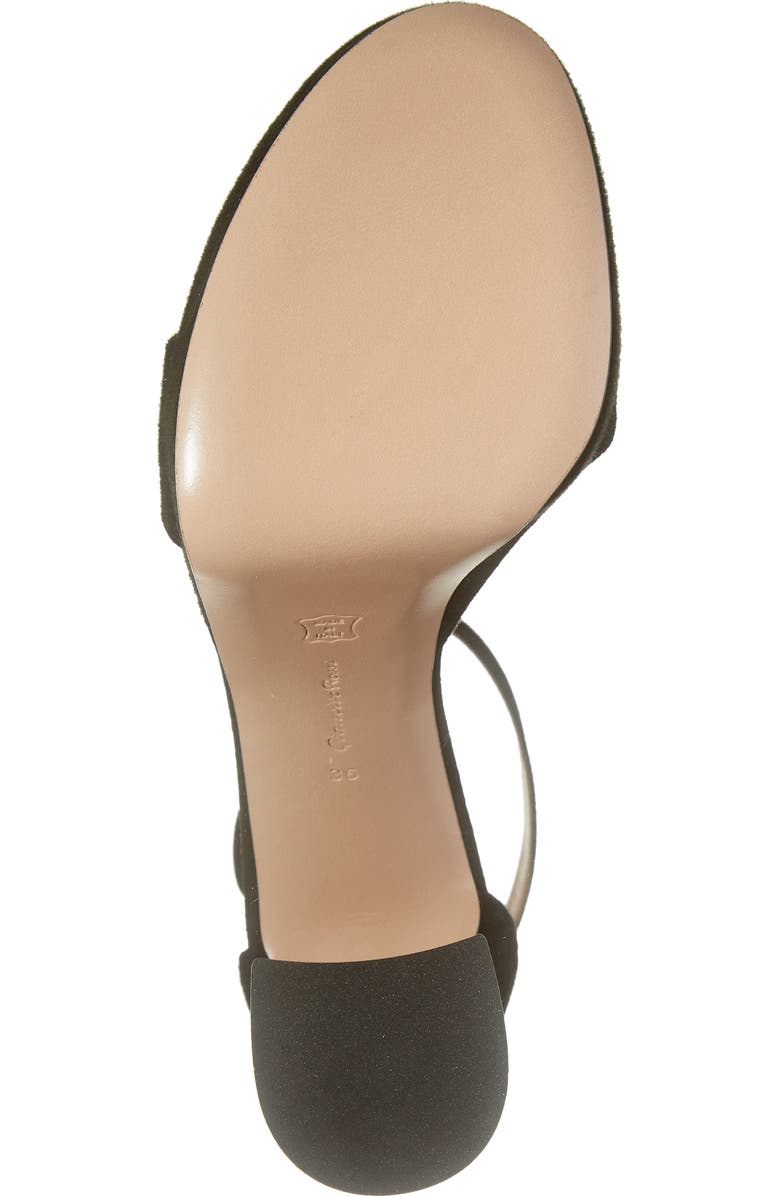 Gianvito Rossi Ankle Strap Suede Platform Sandal, Alternate, color,