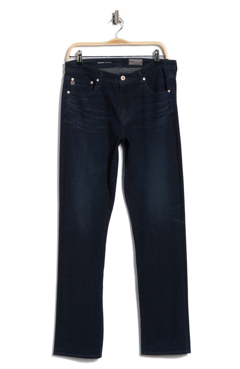 AG Graduate Tailored Straight Leg Jeans, Alternate, color, Indigo Excess