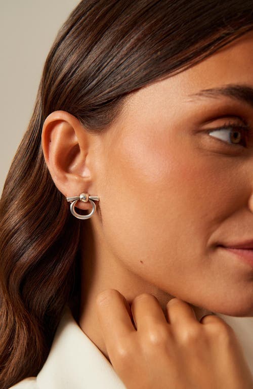 Cxc Mini Omega Earrings In Metallic