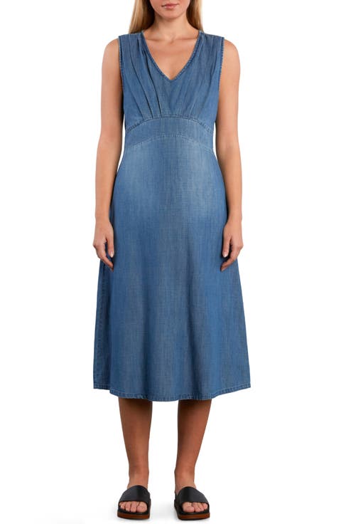 Charlotte Denim Midi Dress