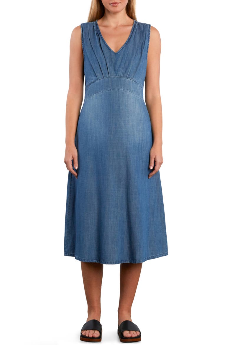 nordstrom denim dresses 11310110 cinching tie belt and casually rolled cuffs. Women's Denim Casual Dresses |