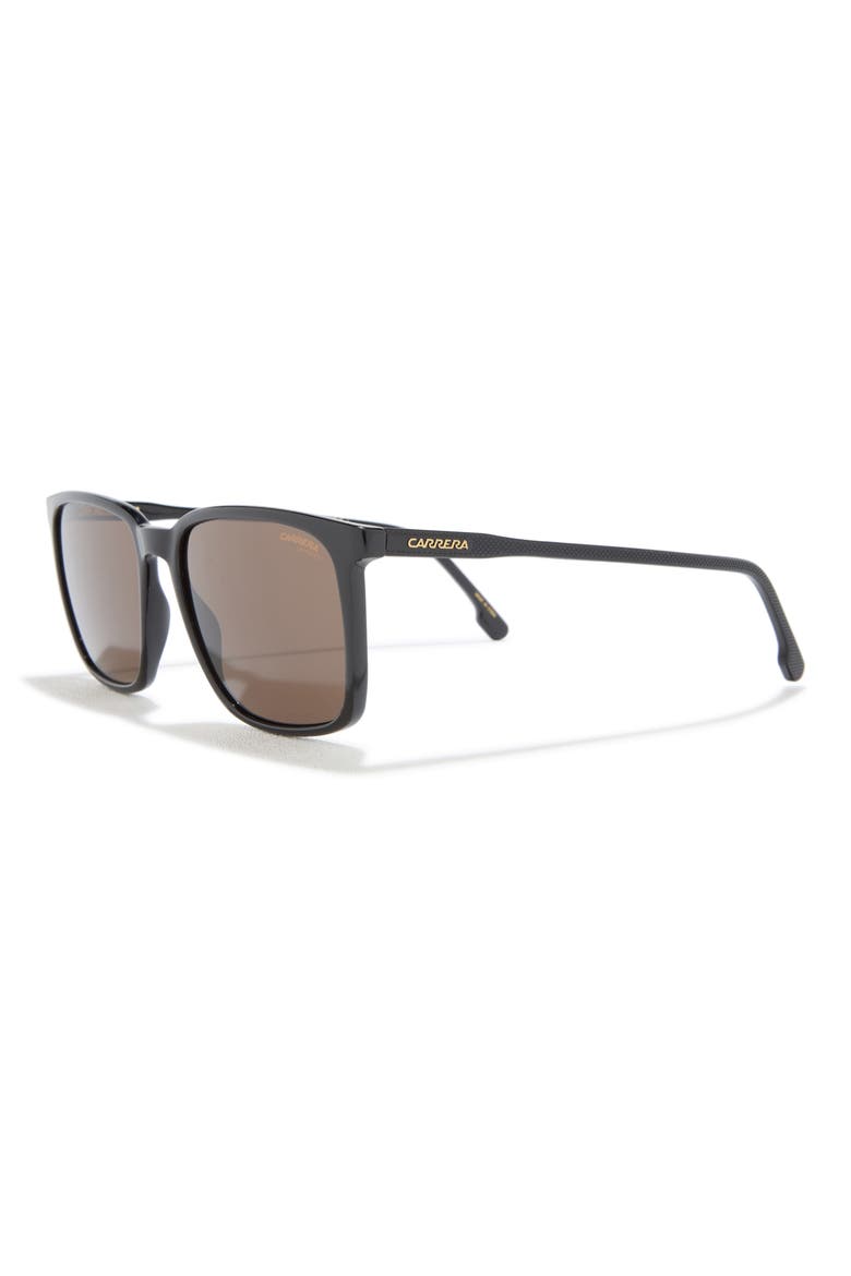 55mm Polarized Rectangle Sunglasses, Alternate, color, 0807-70
