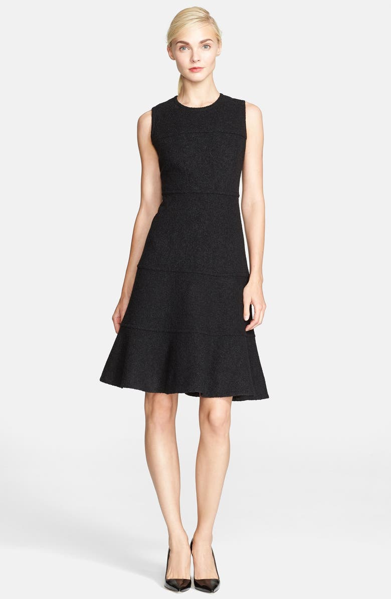 Kate Spade New York 'fluted' bouclé fit & flare dress, Main, color,