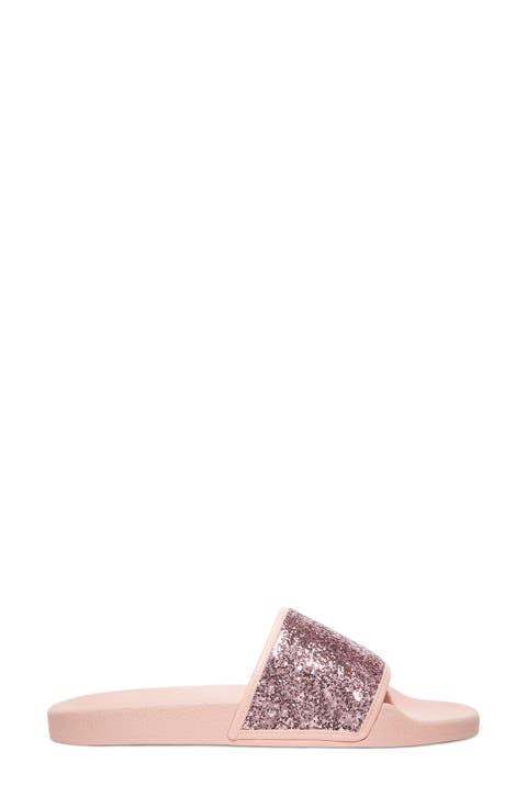 Glitter Pool Slide Sandal (Women)