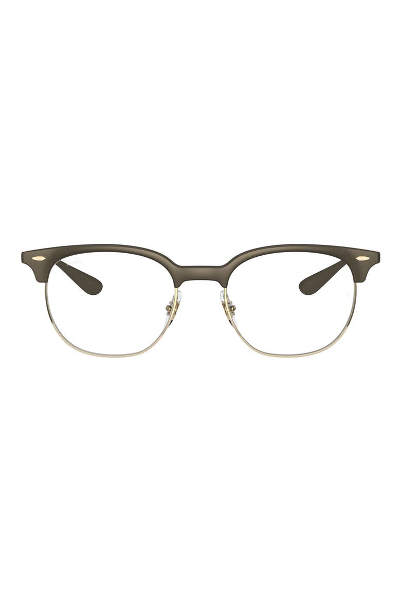 51mm Round Optical Glasses, Main, color, BROWN