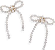 Alex and Ani Pearl Bow Earrings