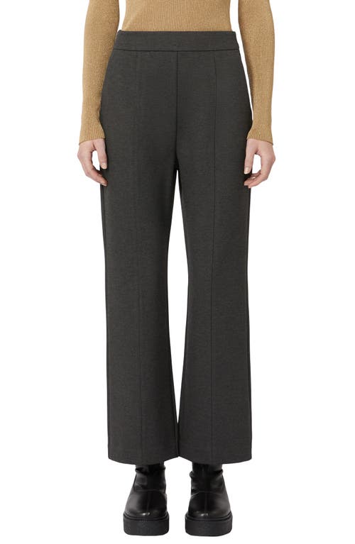 Mm By Max Mara Orlanda Herringbone Tweed Pintuck Pleat Pants In Gray