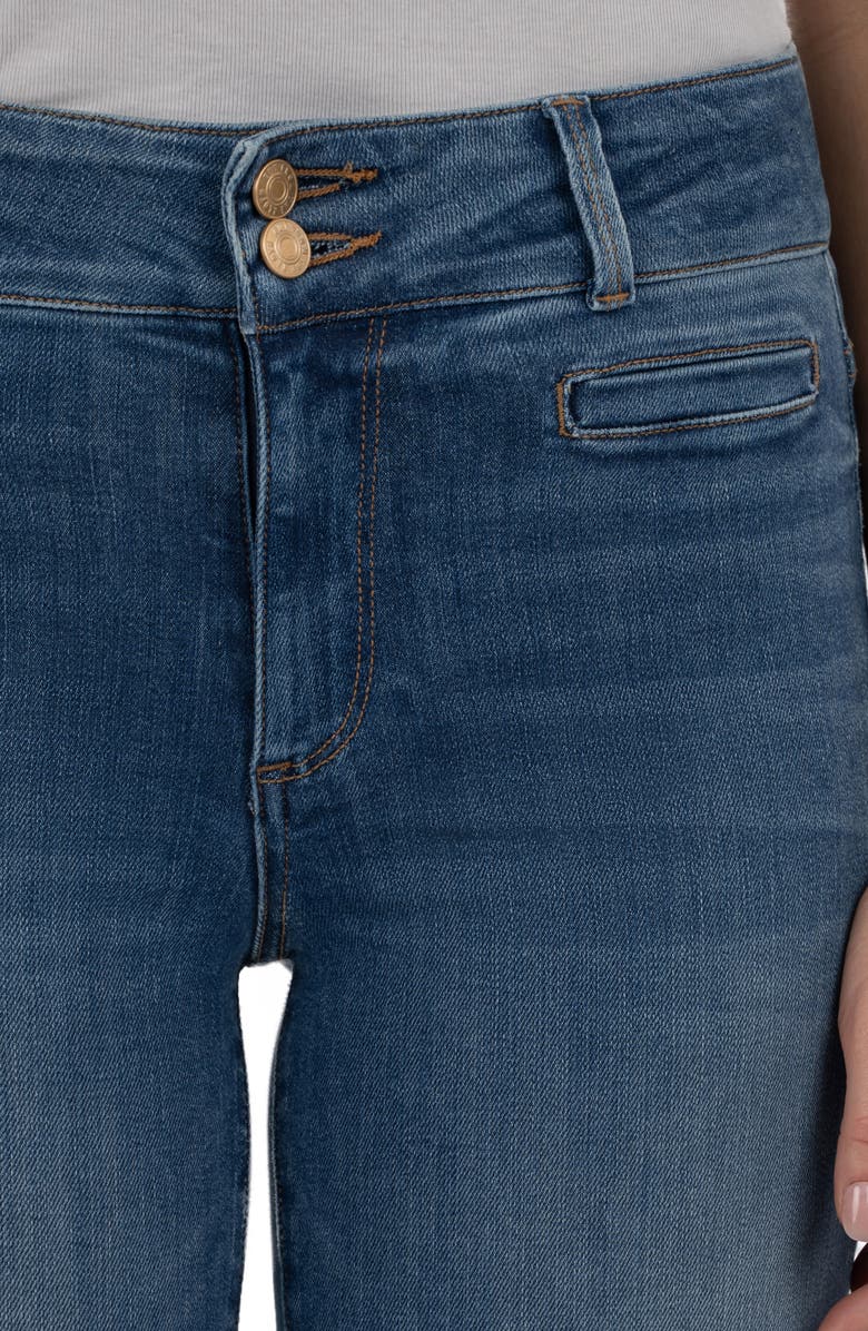 KUT from the Kloth Kelsey High Waist Kick Flare Jeans, Alternate, color, Zesty