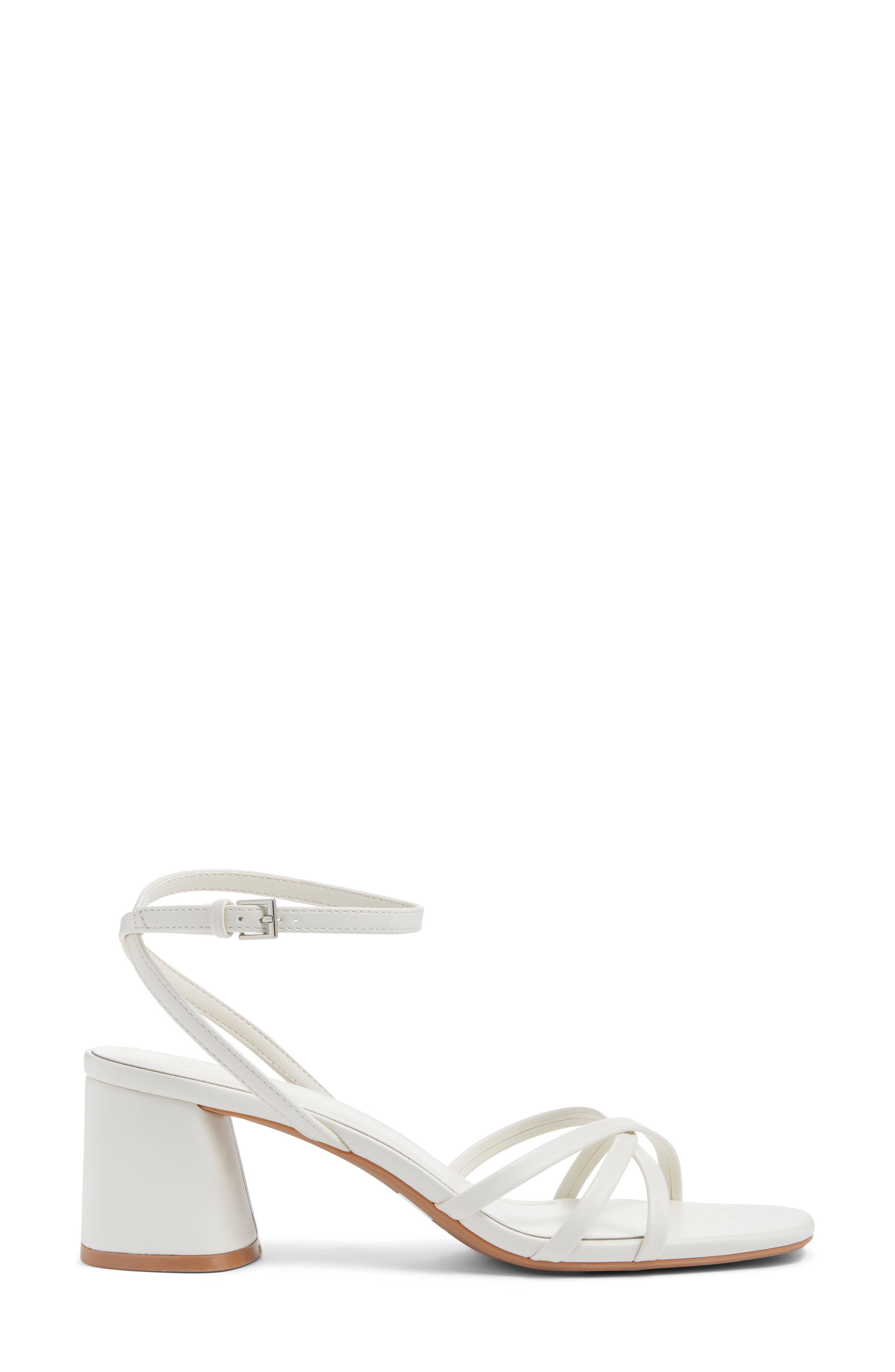 Isabelle Heel Ankle Strap Sandal, Alternate, color, IVORY VANILLA