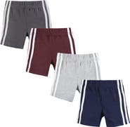 Hudson Baby Boys' 4-Piece Everyday Shorts Collection