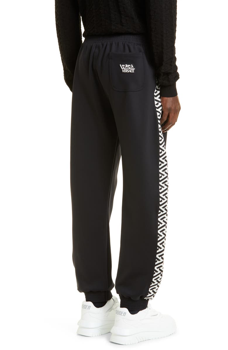 Versace La Greca Stripe Joggers, Alternate, color,
