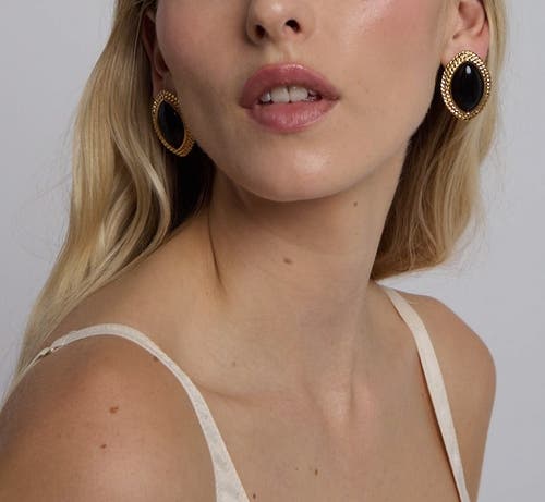 Heaven Mayhem Noir Earrings In Gold