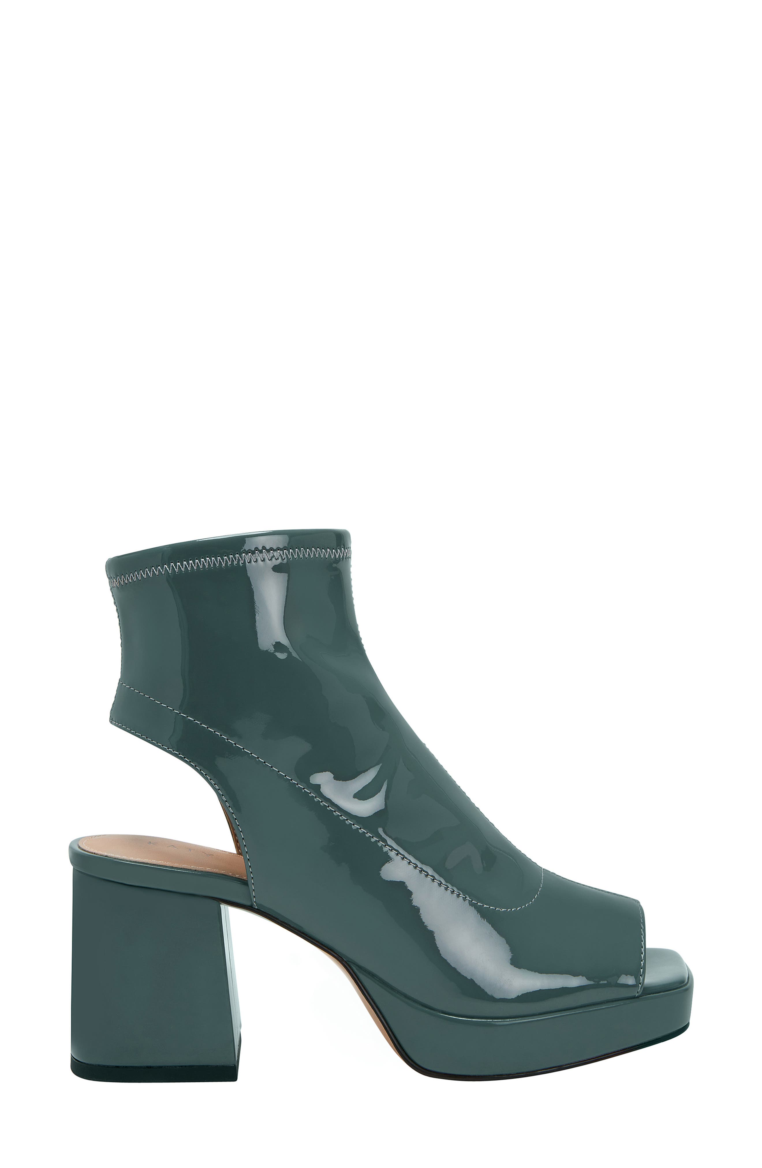 The Surrprise Cutout Platform Bootie, Alternate, color, SAGE LEAF