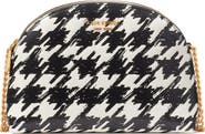 Kate Spade New York morgan painterly houndstooth double zip dome crossbody bag