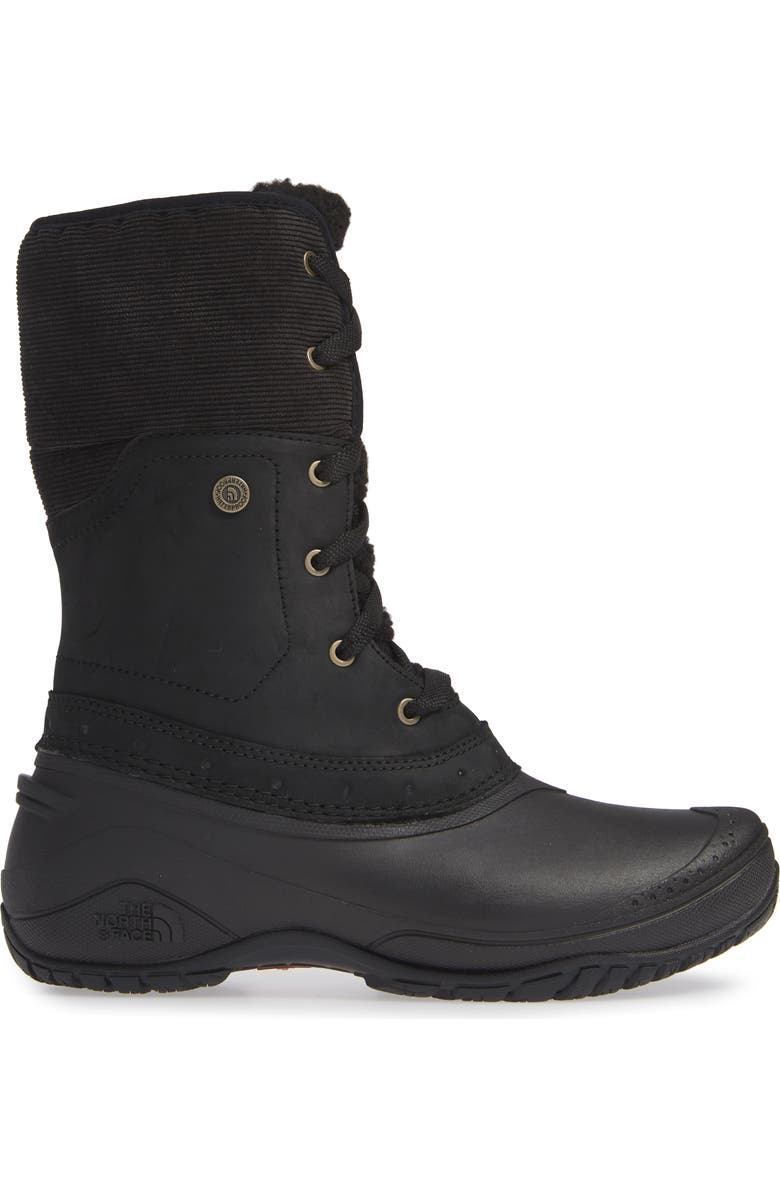 The North Face Shellista Roll Cuff Waterproof Insulated Winter Boot, Alternate, color,