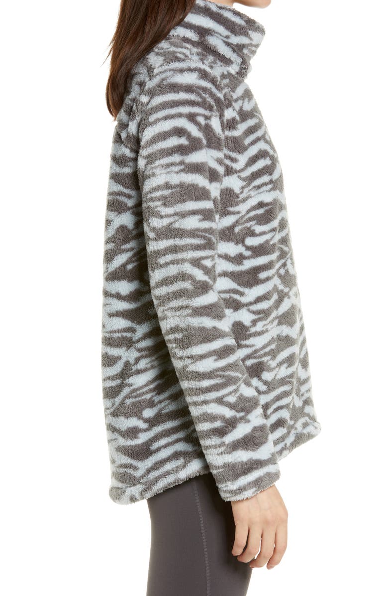 Zella Nikki Furry Fleece Sweatshirt, Alternate, color, 