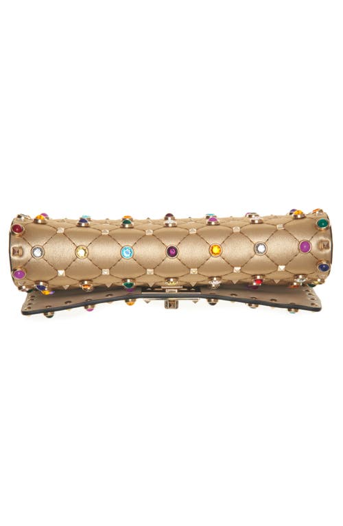Valentino Garavani Rockstud Quilted Leather Shoulder Bag In Multi