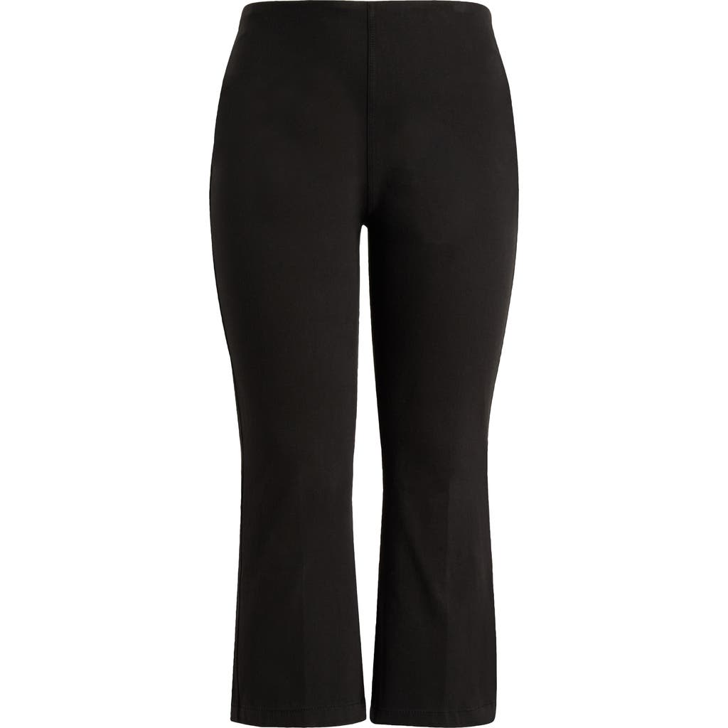 Lyssé Ankle Baby Bootcut Jeans In Black