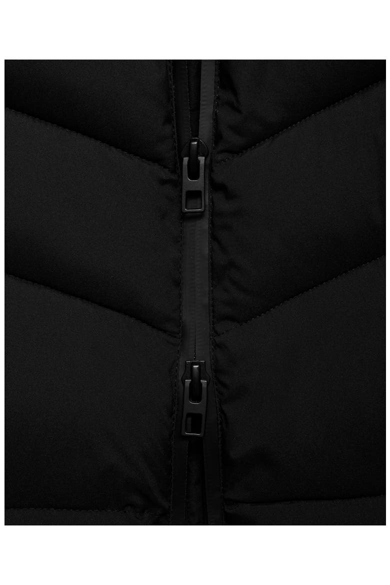 Quilted Puffer Coat, Alternate, color, BLACK