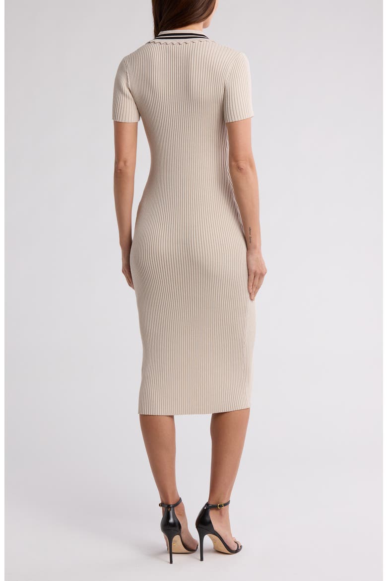 Ribbed Sweater Dress, Alternate, color, LIGHT KHAKI
