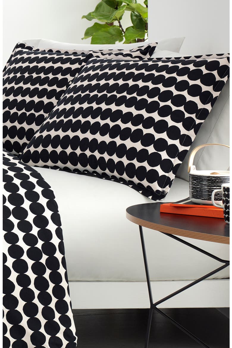Rasymatto Duvet Cover & Sham Set, Alternate, color, BLACK