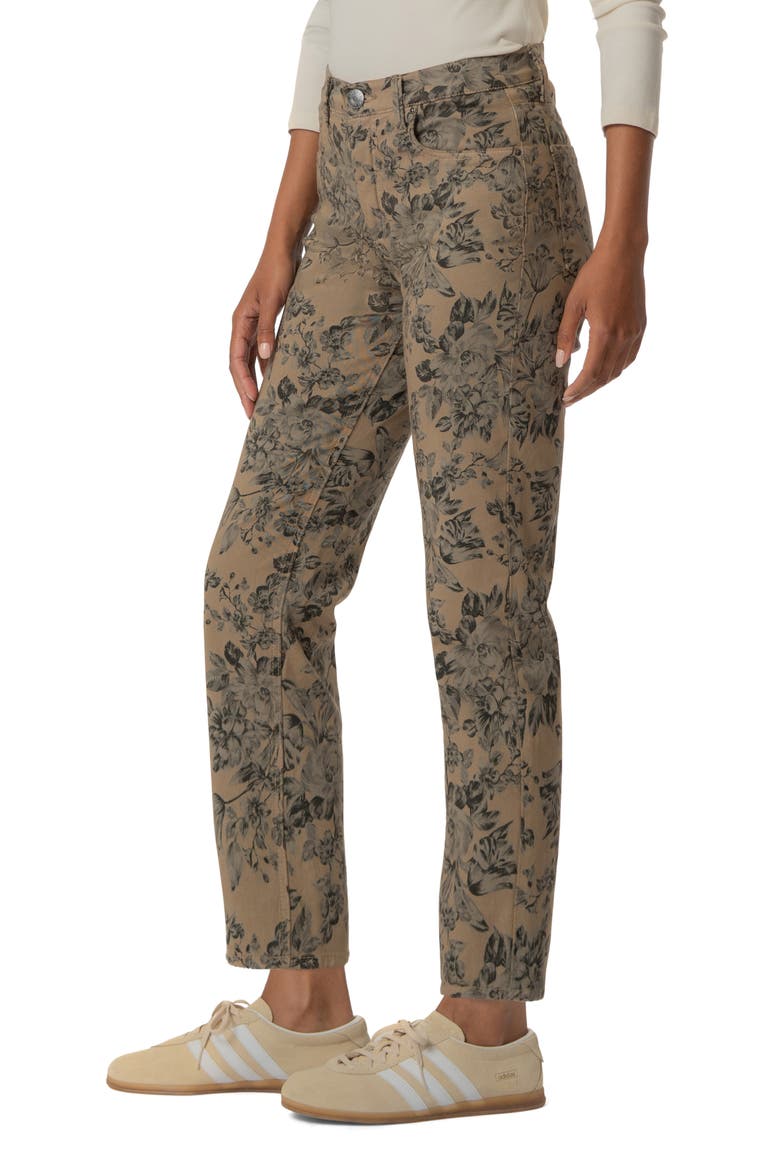 Blair High Waist Straight Leg Jeans, Alternate, color, SAND