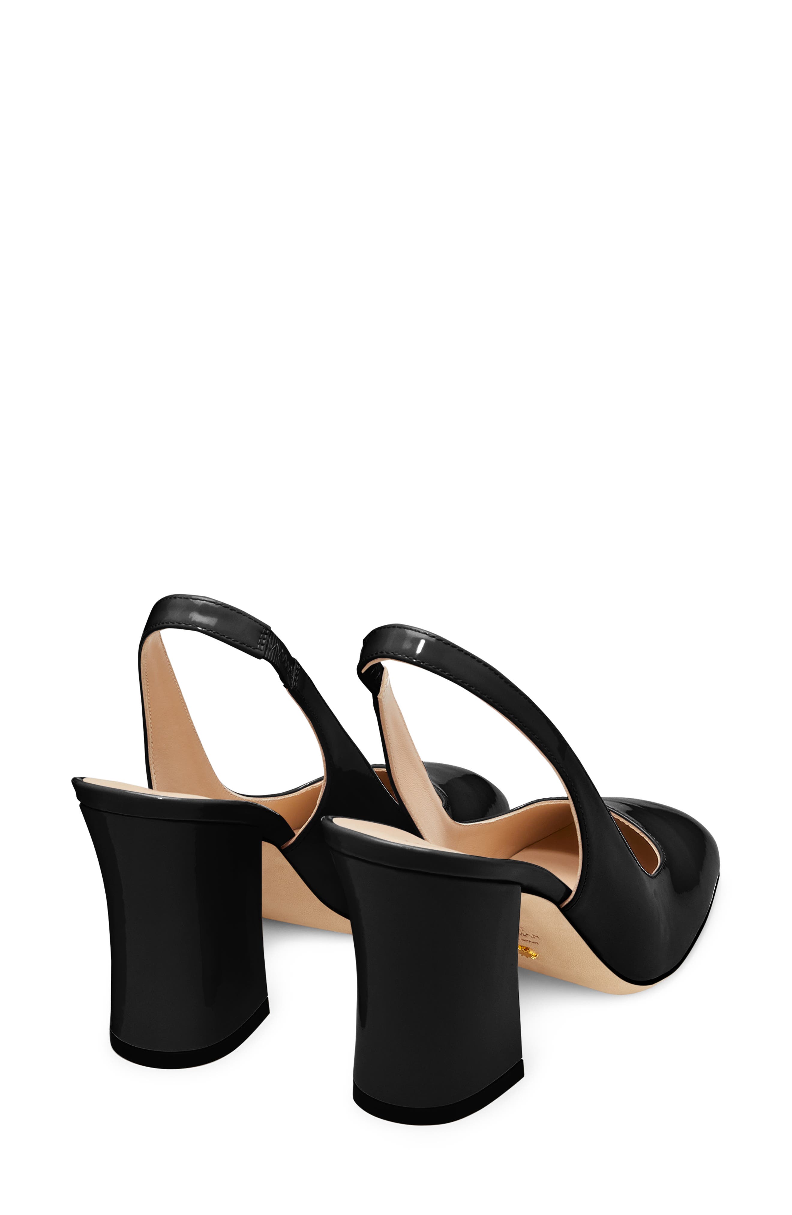 Stuart Weitzman Crvblock 85 Slingback Pump, Alternate, color, 