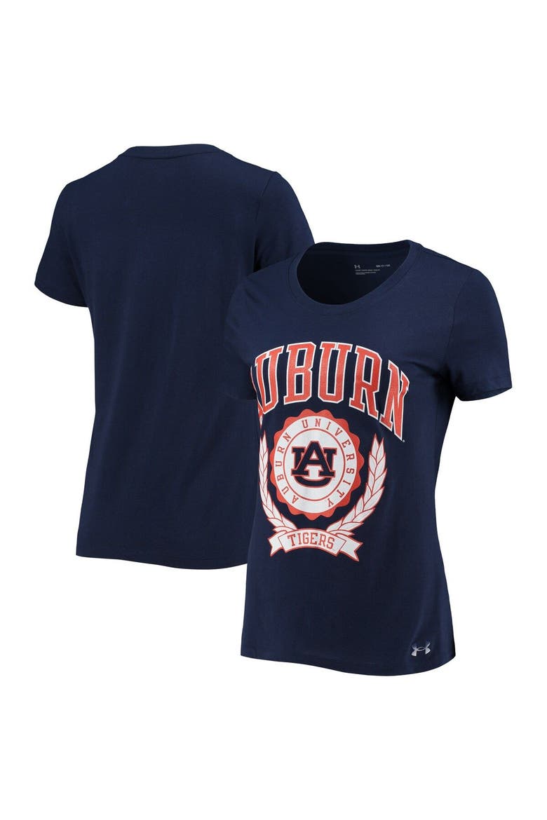 Women's Under Armour Navy Auburn Tigers T-Shirt, Main, color, Navy