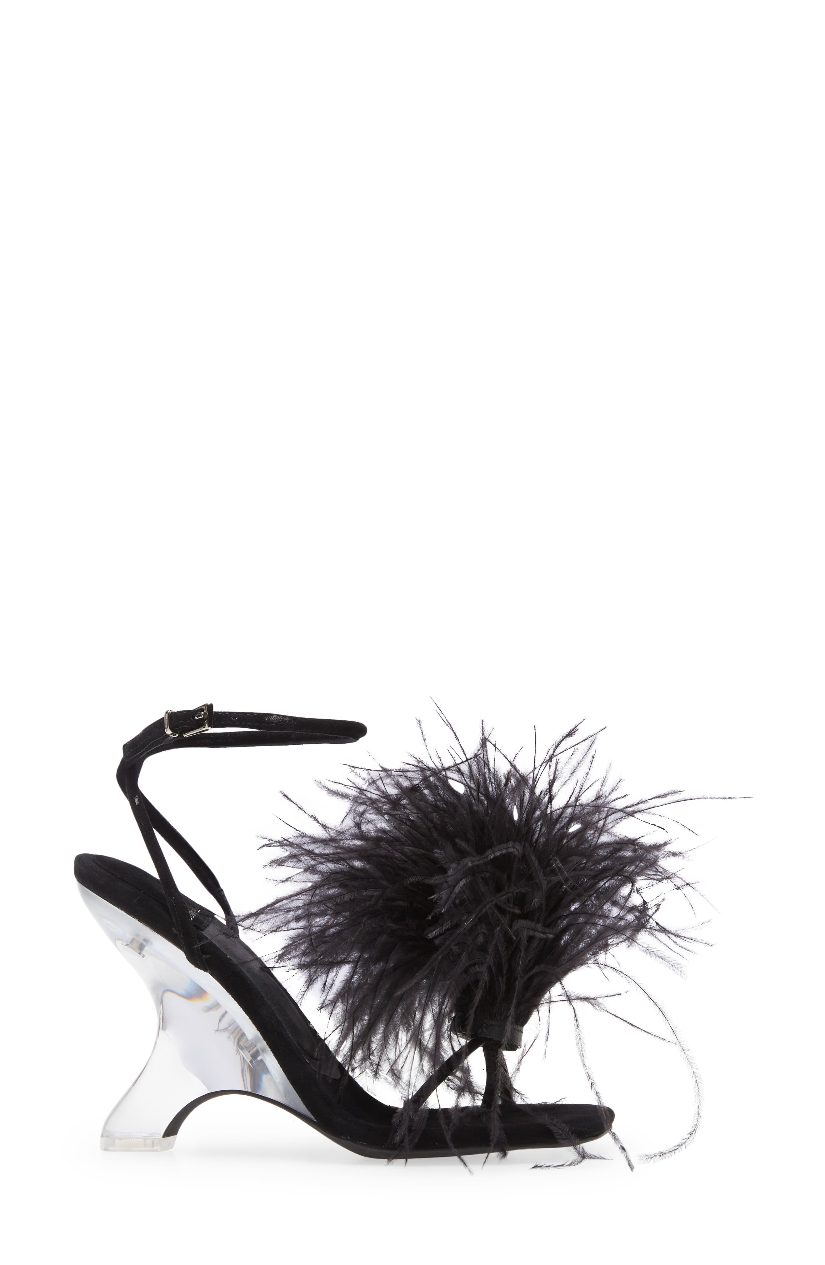 Jeffrey Campbell Flirt-Alot Feather Sandal, Alternate, color, 