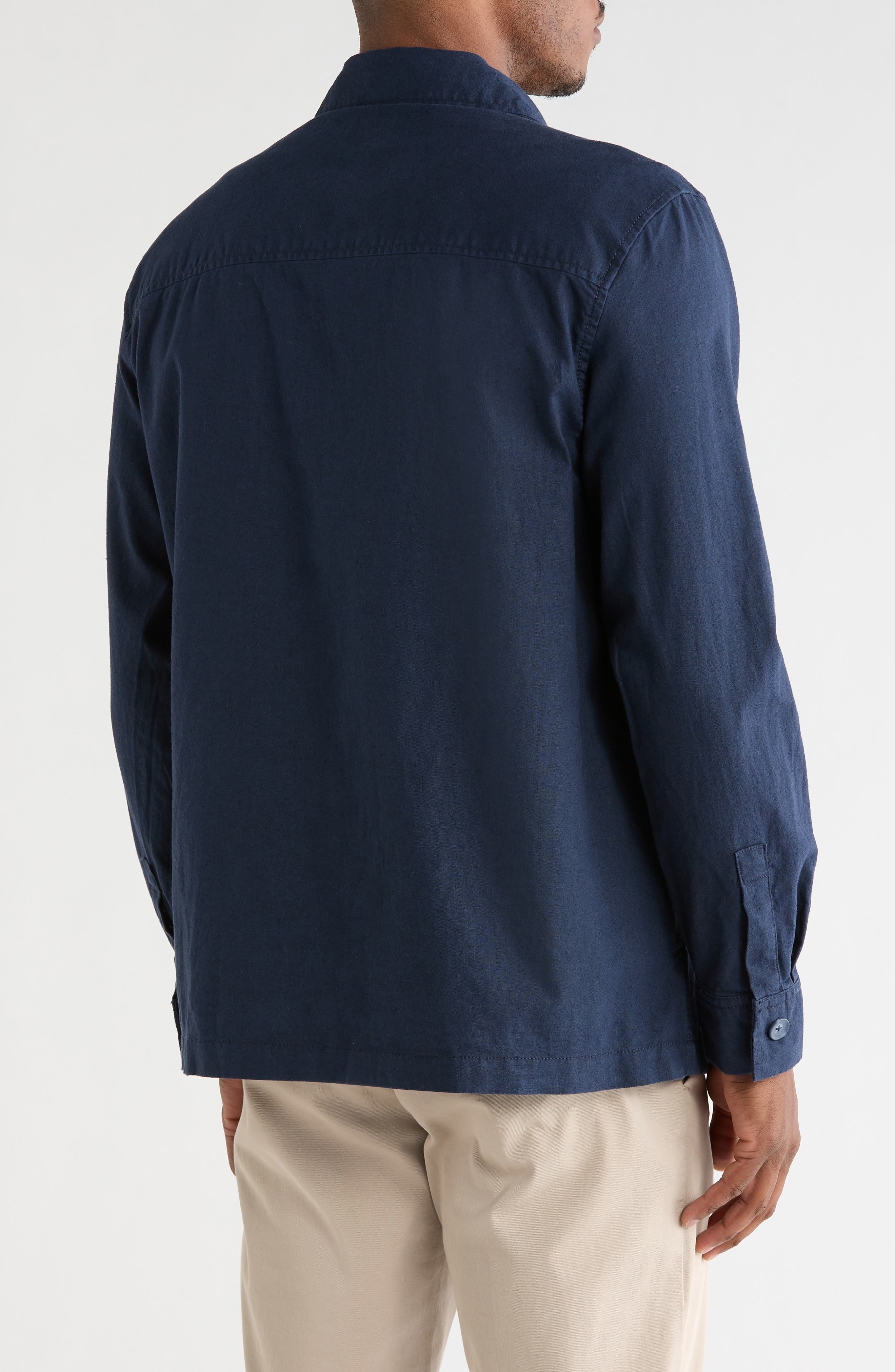 Linen & Cotton Shirt Jacket - image 4