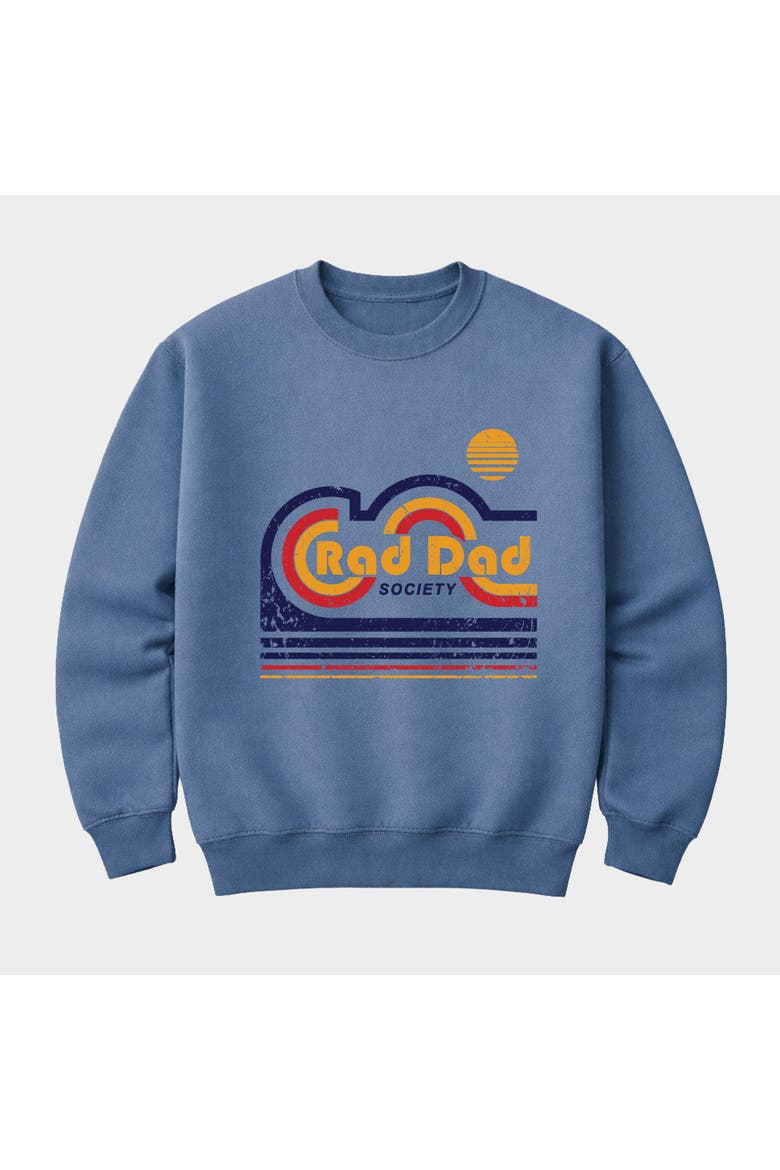 Rad Dad Society Retro Sweatshirt, Alternate, color, Slate