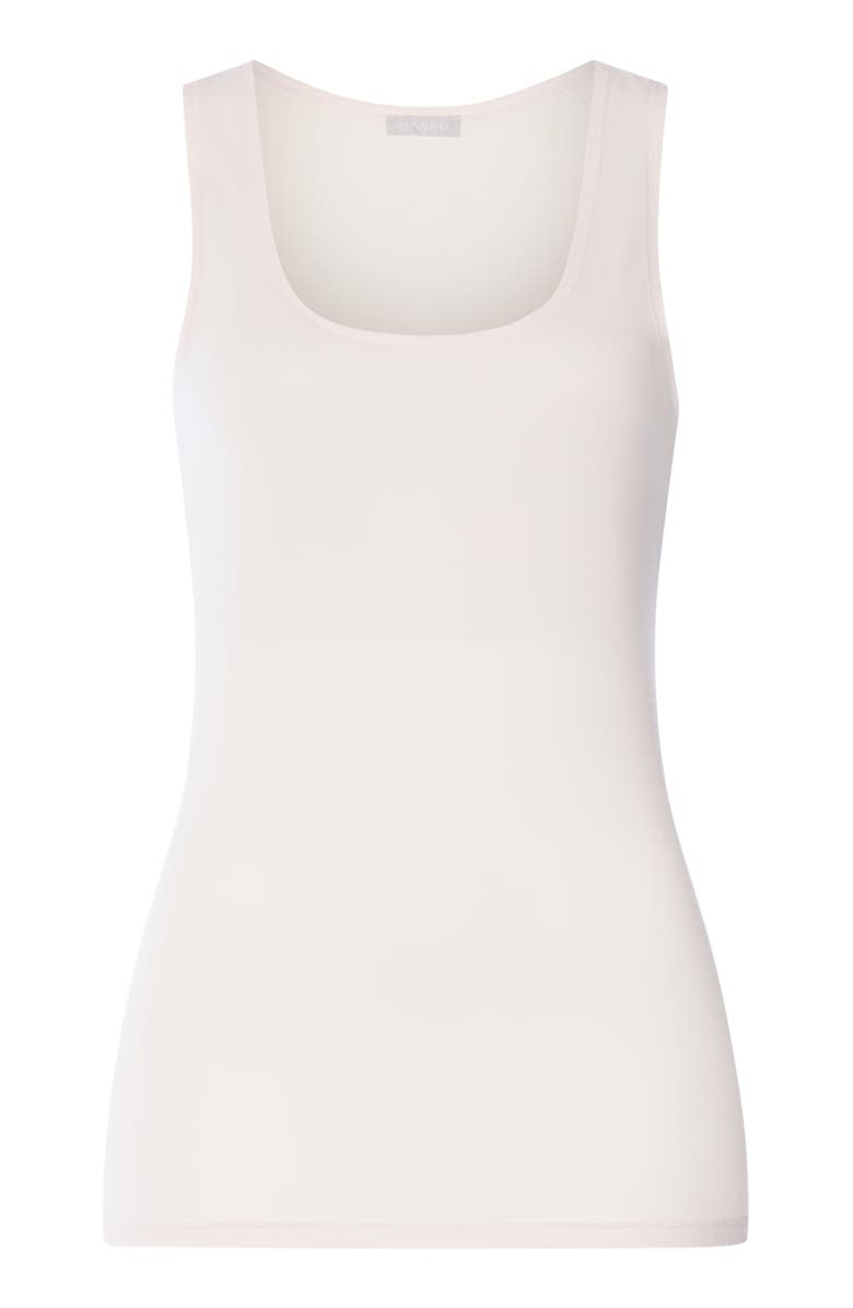 Hanro Ultralight Cotton Tank Top, Alternate, color, Honeydew