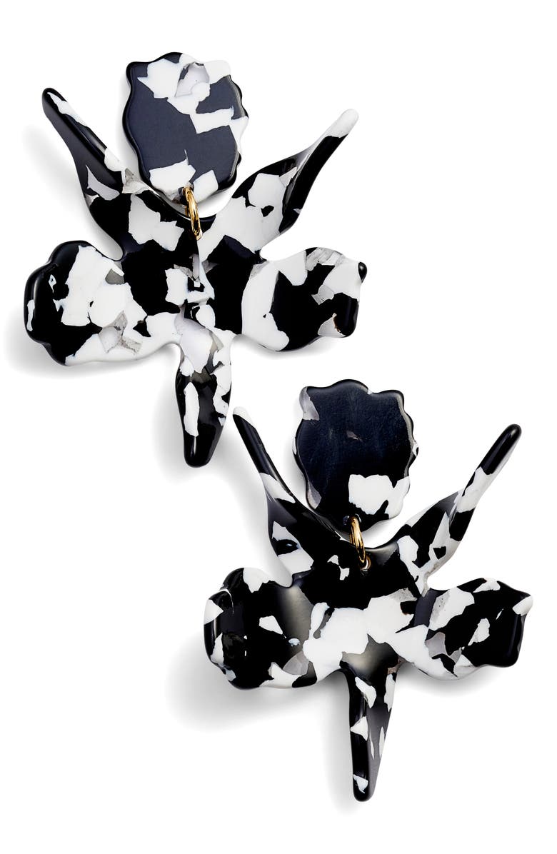 Lele Sadoughi Small Paper Lily Drop Earrings, Main, color, 