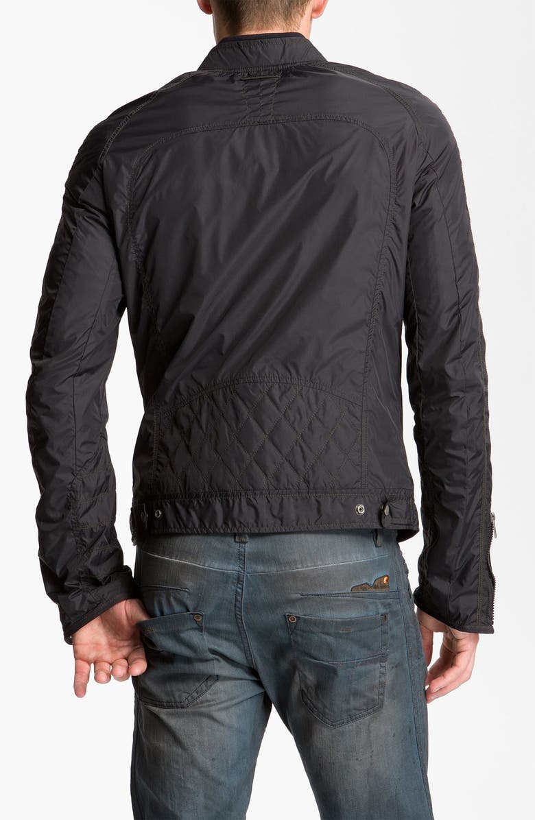 DIESEL<sup>®</sup> 'Jurlo' Trim Fit Nylon Moto Jacket, Alternate, color, 