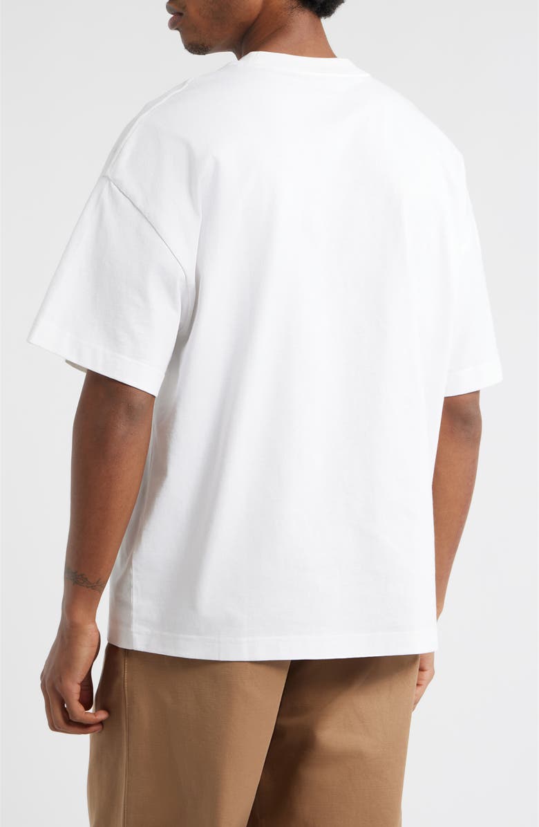 Carhartt Work In Progress Deconstructed Organic Cotton Jersey Graphic T-Shirt, Alternate, color, White