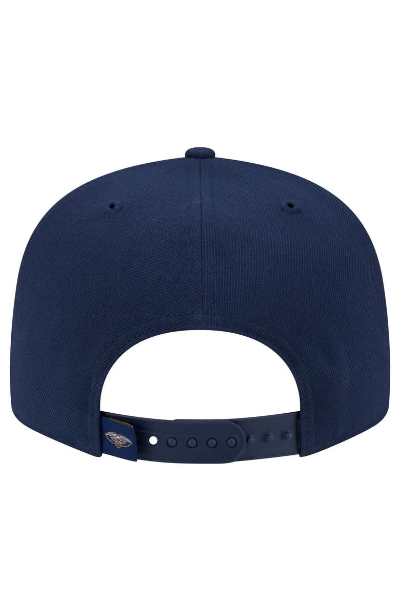 New Era Men's New Era Navy New Orleans Pelicans Sport Night Team Shadow 9FIFTY Snapback Hat, Alternate, color, 