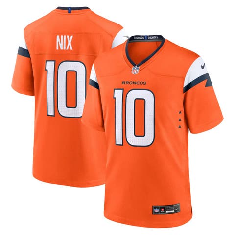 Youth Nike Bo Nix Orange Denver Broncos Game Jersey