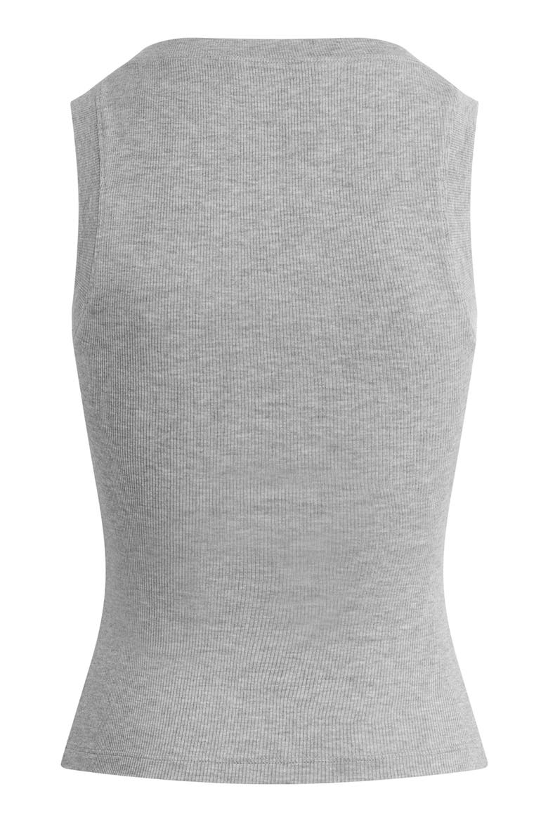 The Cutting It Close Rib Tank, Alternate, color, HEATHER GREY