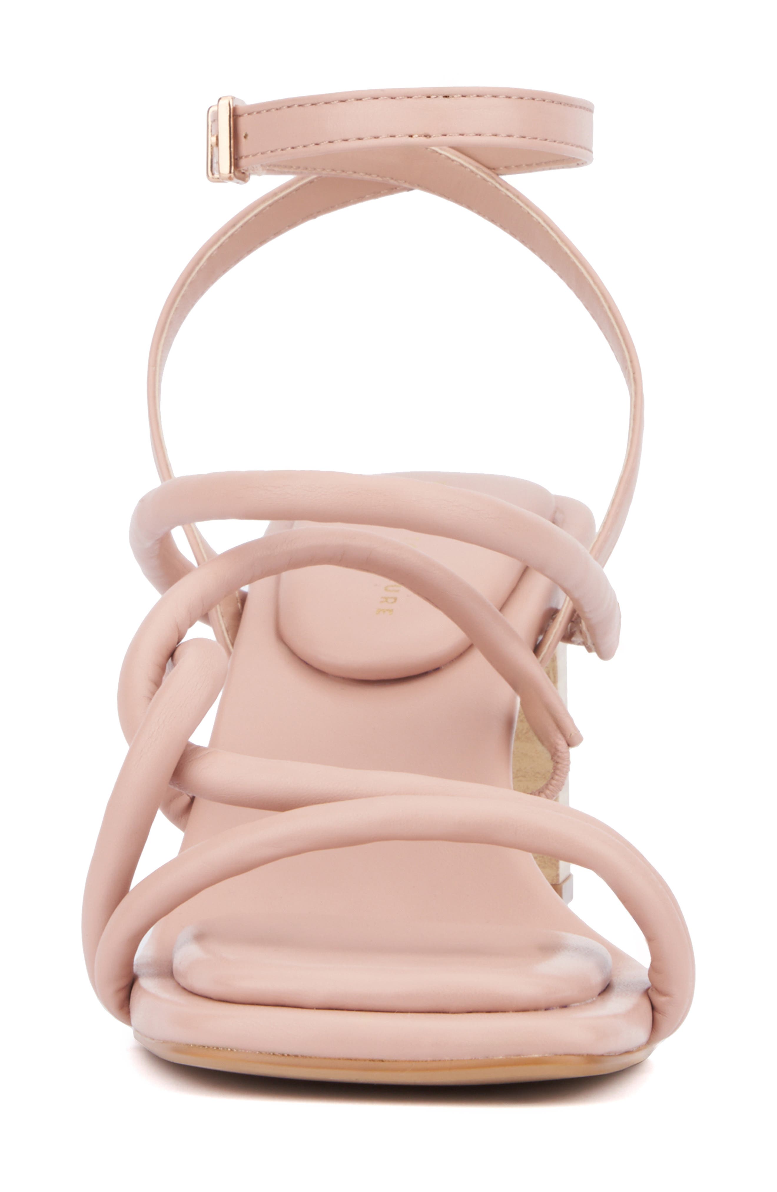 Fashion to Figure Ohara Strappy Block Heel Sandal - Wide Width, Alternate, color, Light Pink