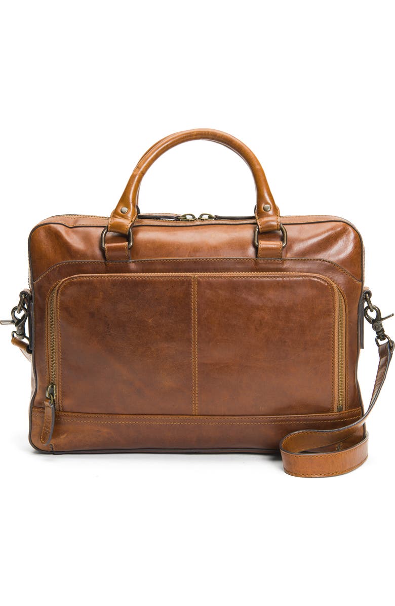 Frye Logan Leather Briefcase, Main, color,
