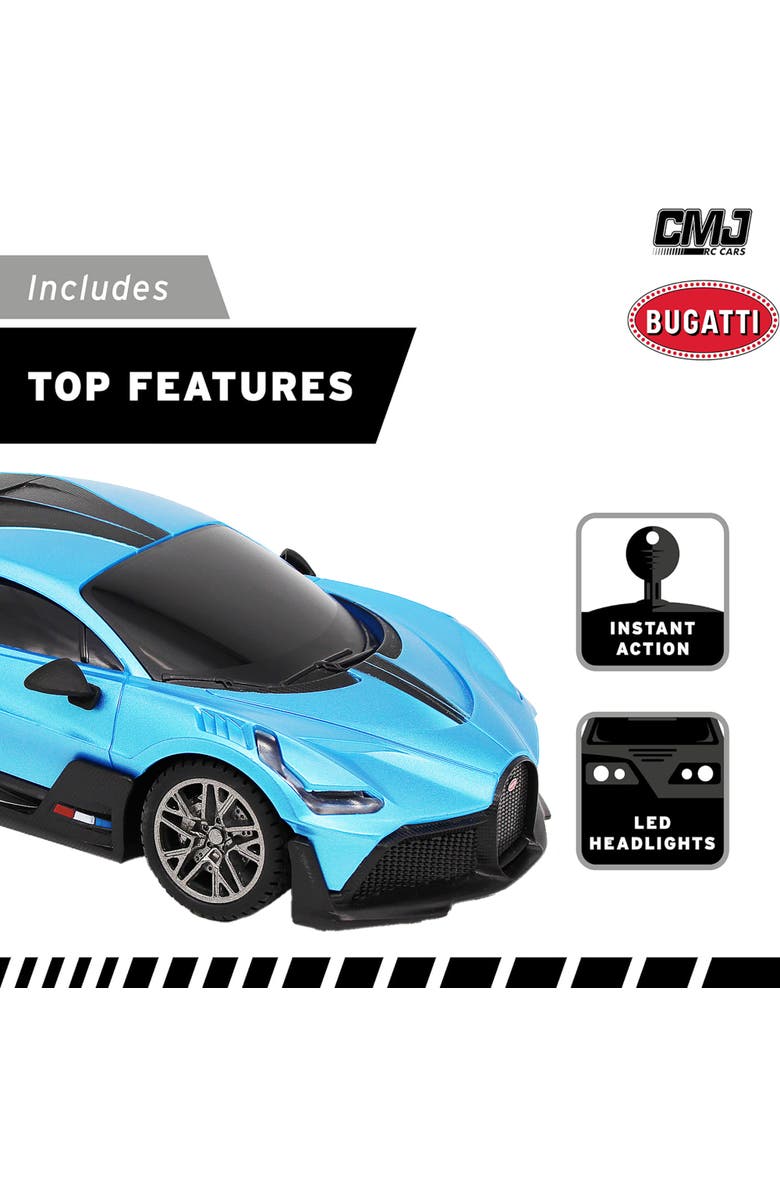 CMJ RC Cars Bugatti Divo Remote Controlled Car, Alternate, color, Multicolored