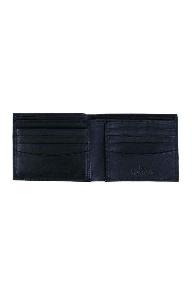 Trafalgar Orion Leather 8-Slot Bi-Fold Wallet with Removable ID Card Case, Alternate, color, Black