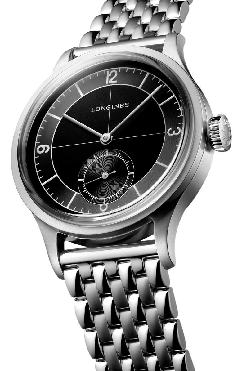 Longines Heritage Classic Mesh Strap Watch, 38.5mm, Alternate, color, 
