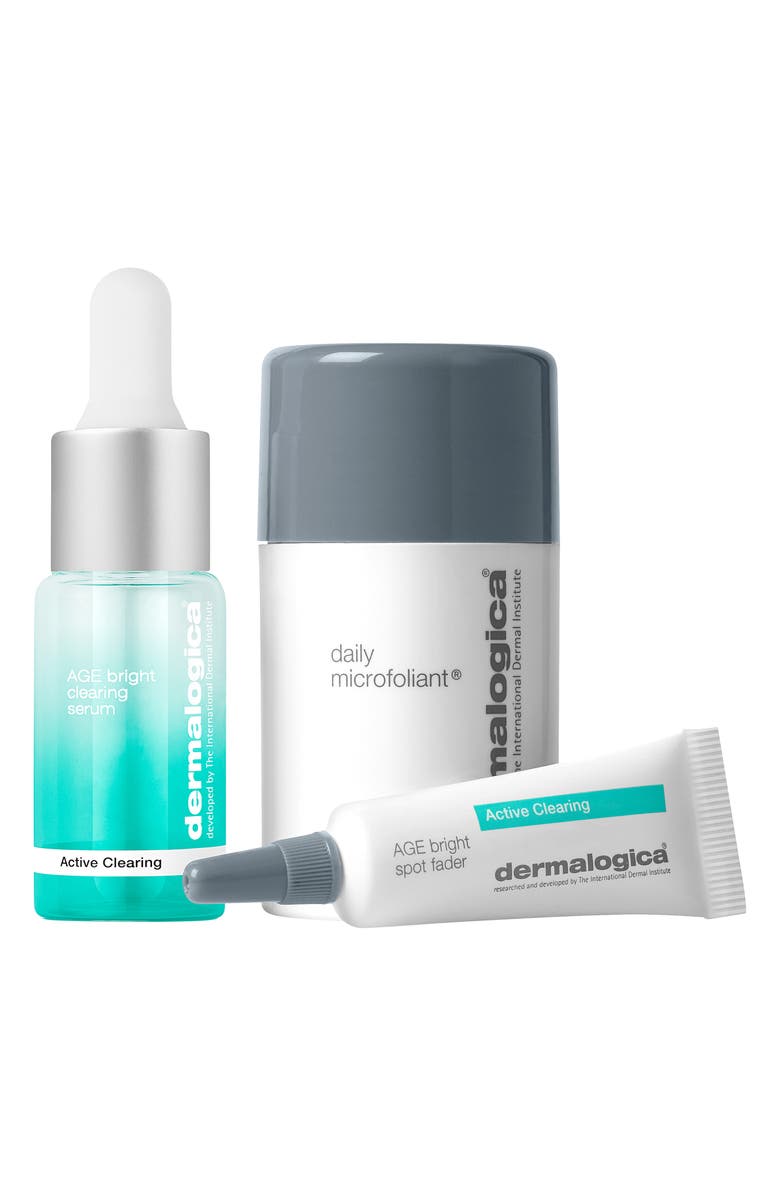 dermalogica<sup>®</sup> Travel Size Clear + Brighten Set, Main, color, 