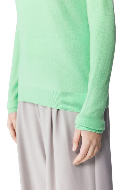 Gobi Mongolian Cashmere Crew Neck Sweater In Green