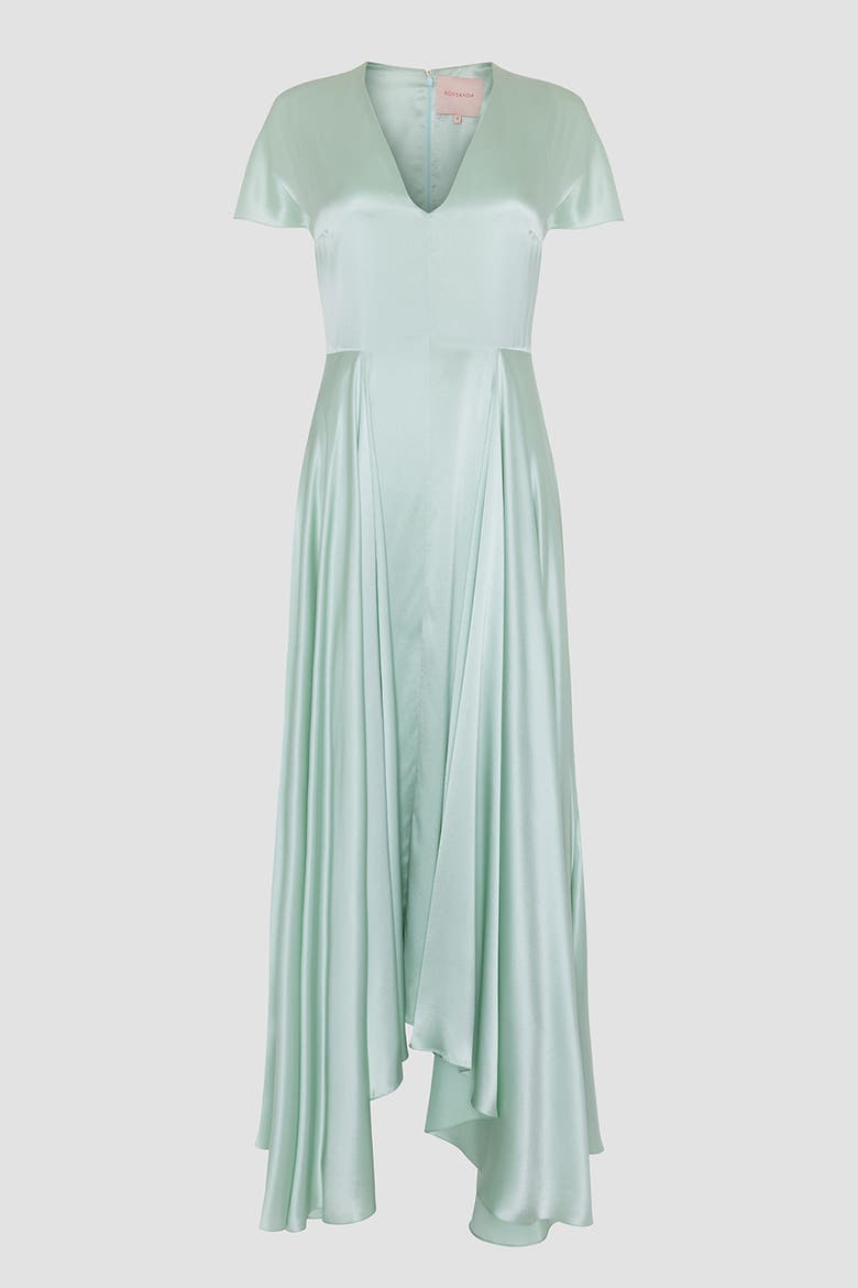 Noma Silk Midi Dress, Alternate, color, Opaline