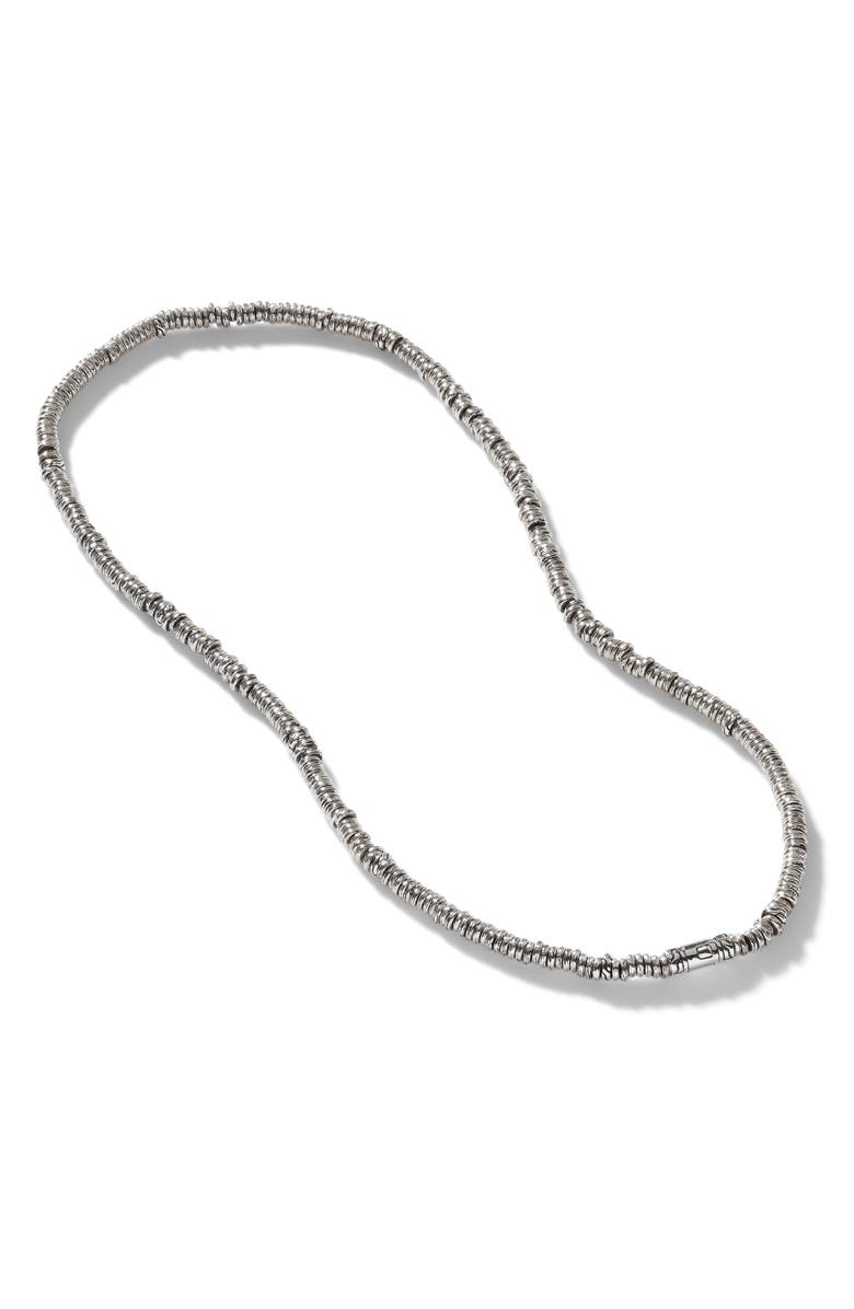 John Hardy Heishi Sterling Silver Beaded Necklace, Alternate, color,